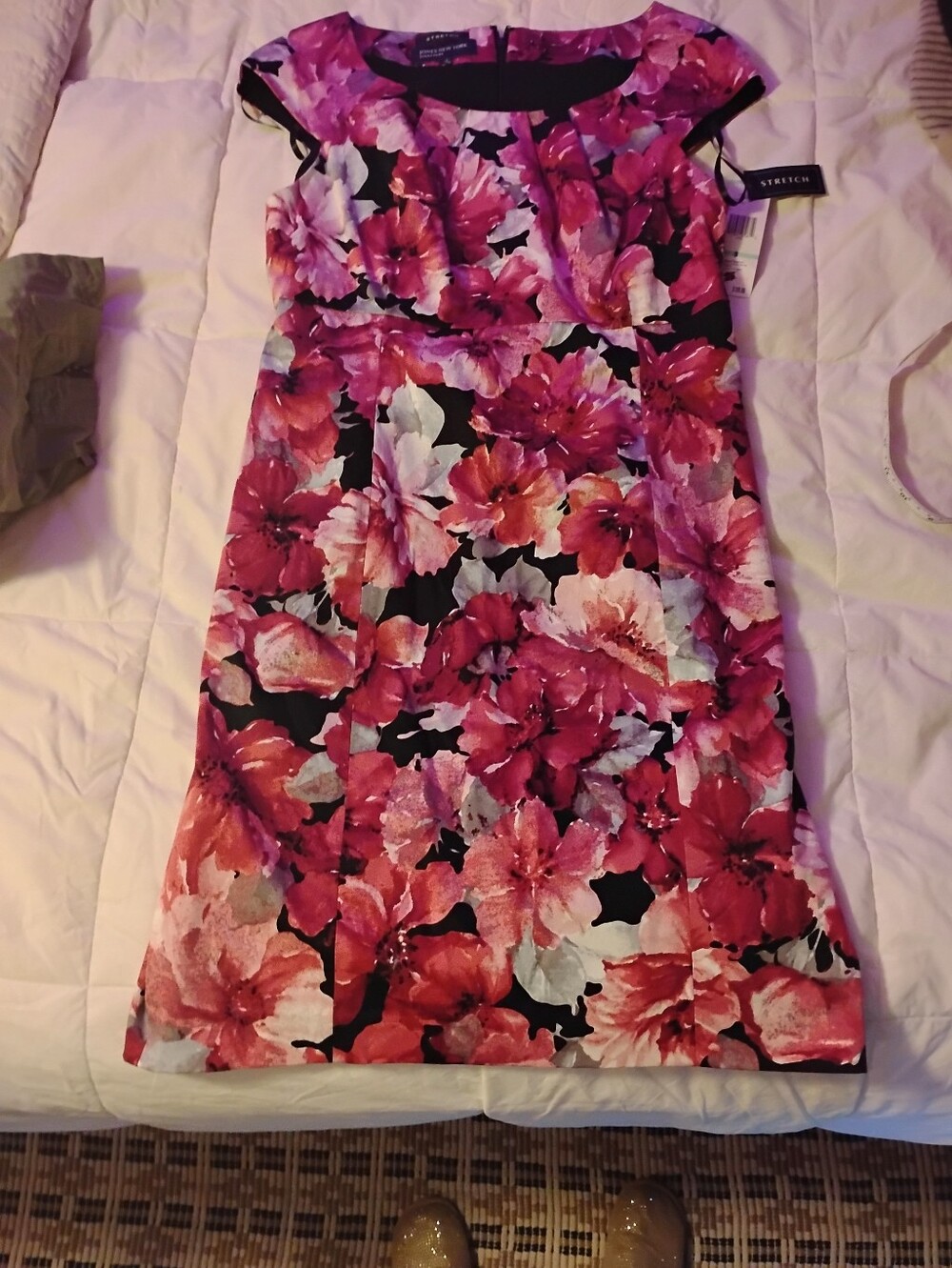Nwt Women’s Sleeveless Knee Length Lined Floral Dress SZ 8 by Jones New York